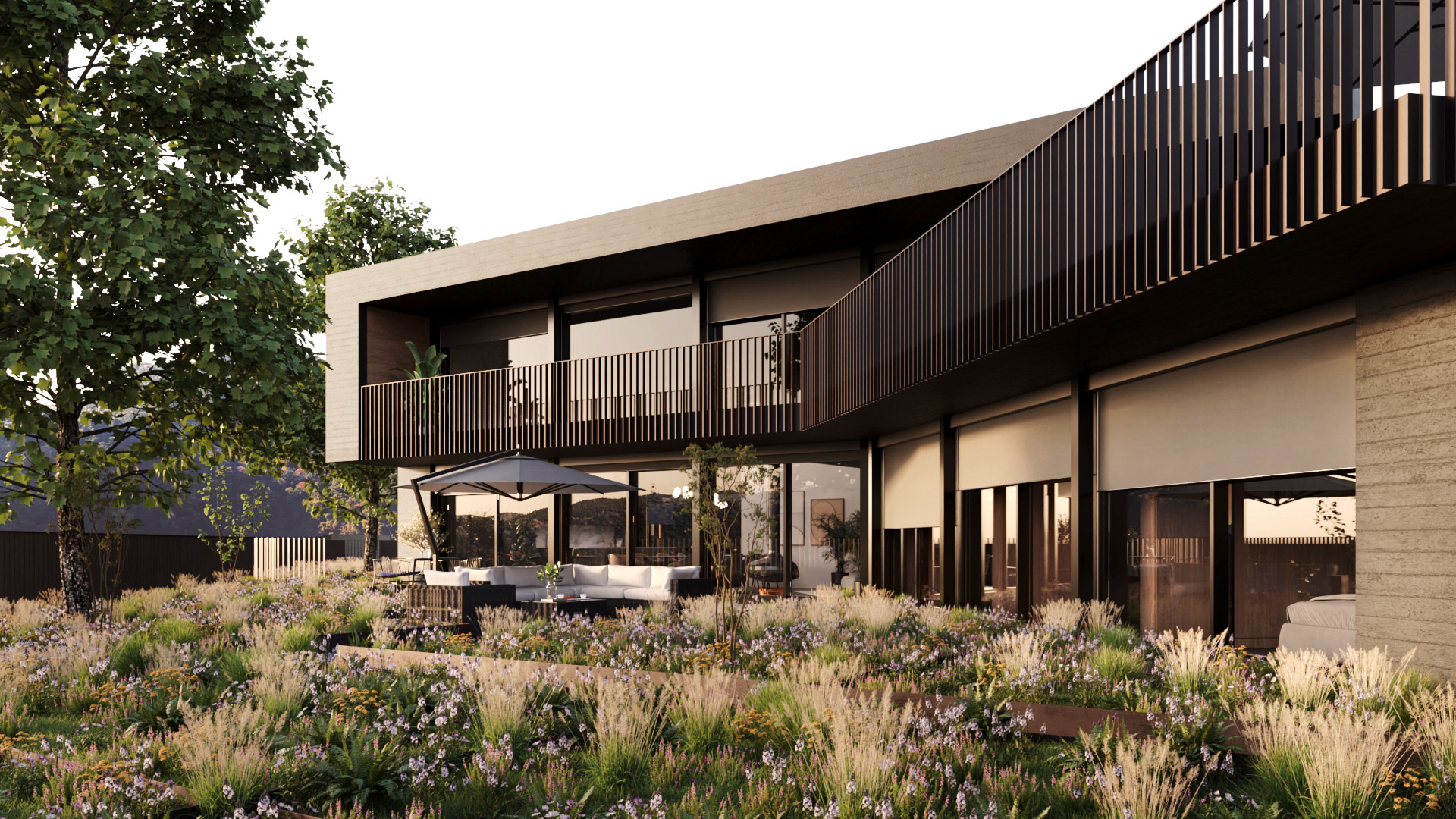 Aura luxury living vista giardino ed entrata villa a - Aura